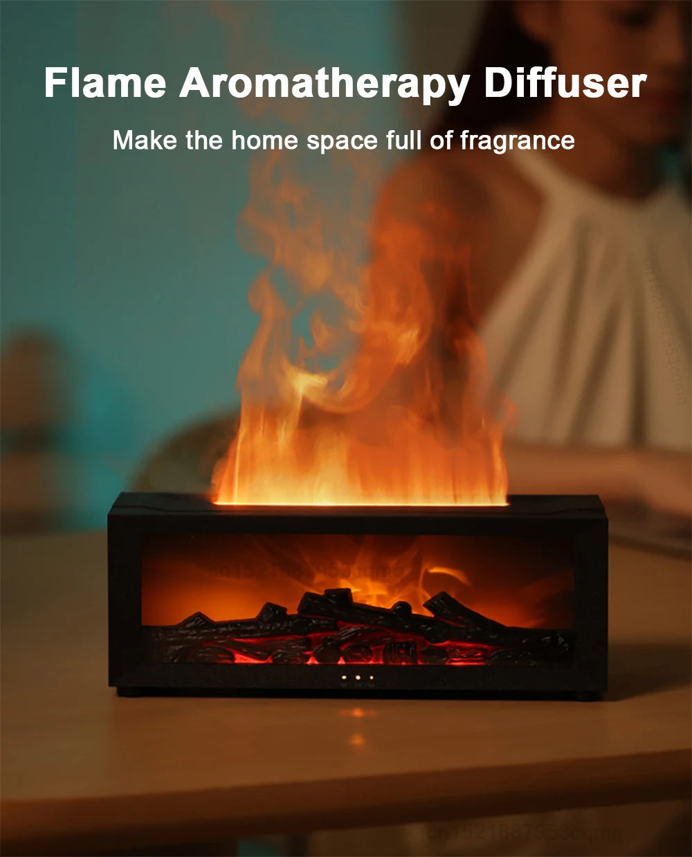 Flame Aroma Diffuser with Night Light