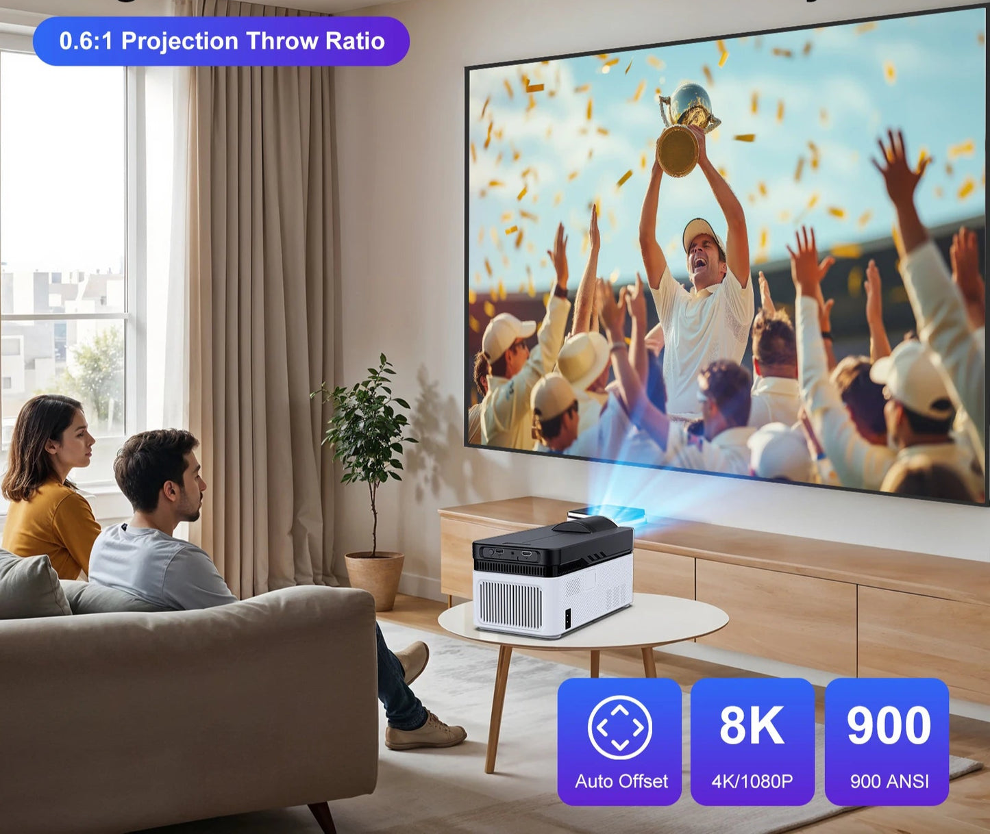 Ultra Short Throw HY450 Projector 4k Home Cinema