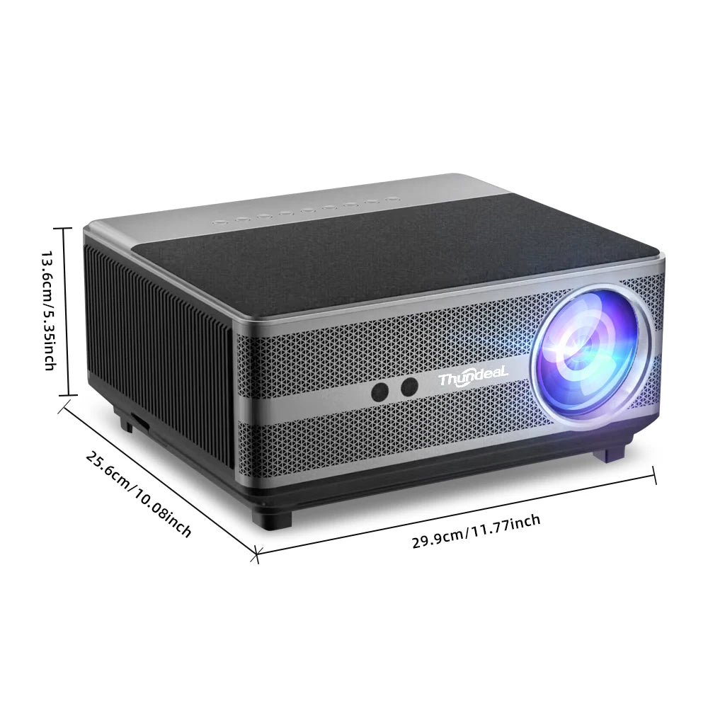 TD98 Full HD WiFi Projector – 2K/4K Android Home Theater Beamer