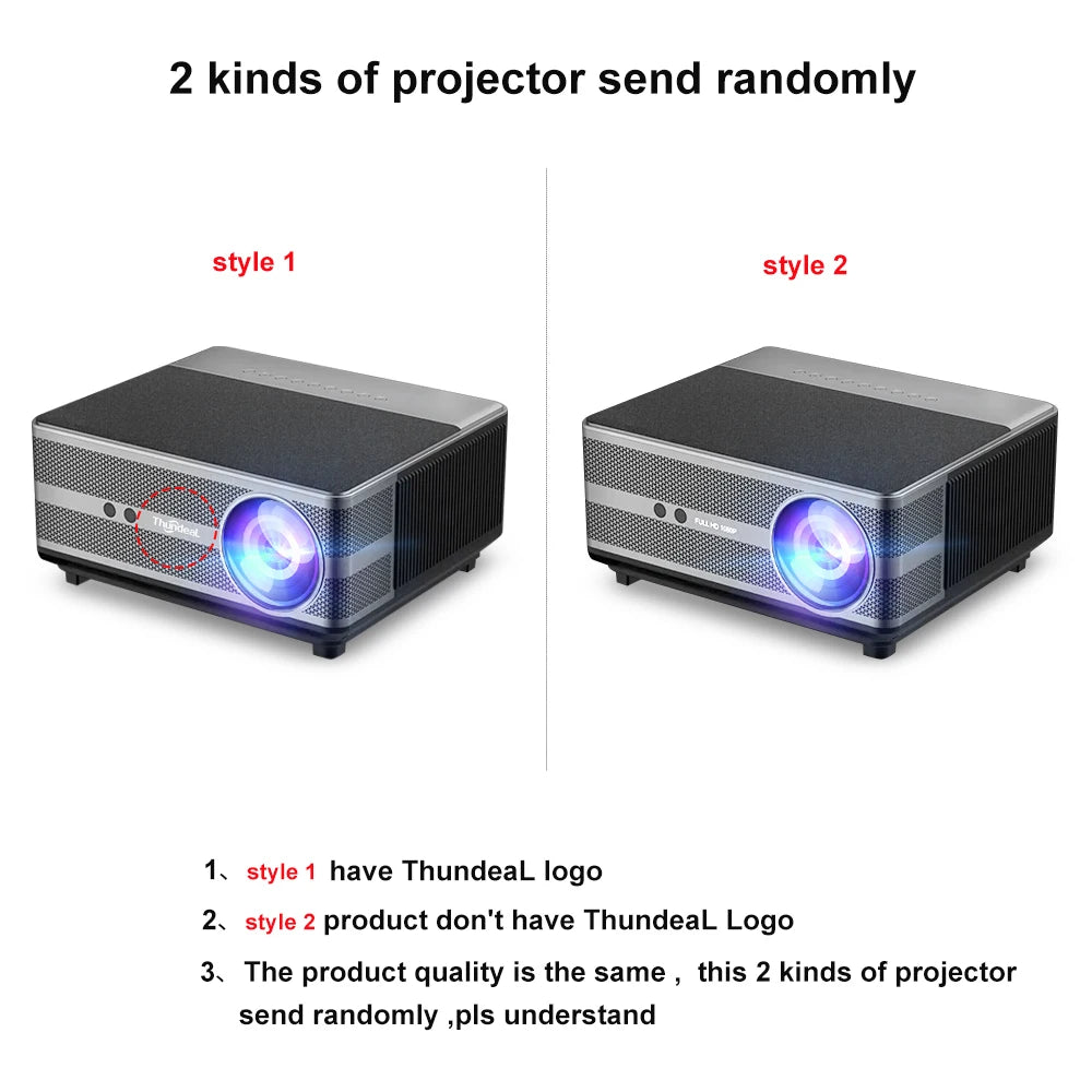 TD98 Full HD WiFi Projector – 2K/4K Android Home Theater Beamer