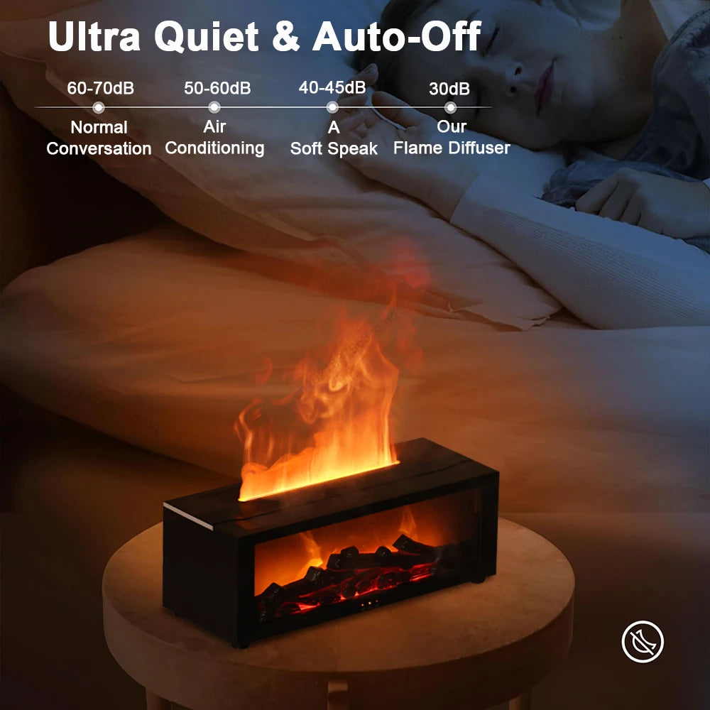 Flame Aroma Diffuser with Night Light