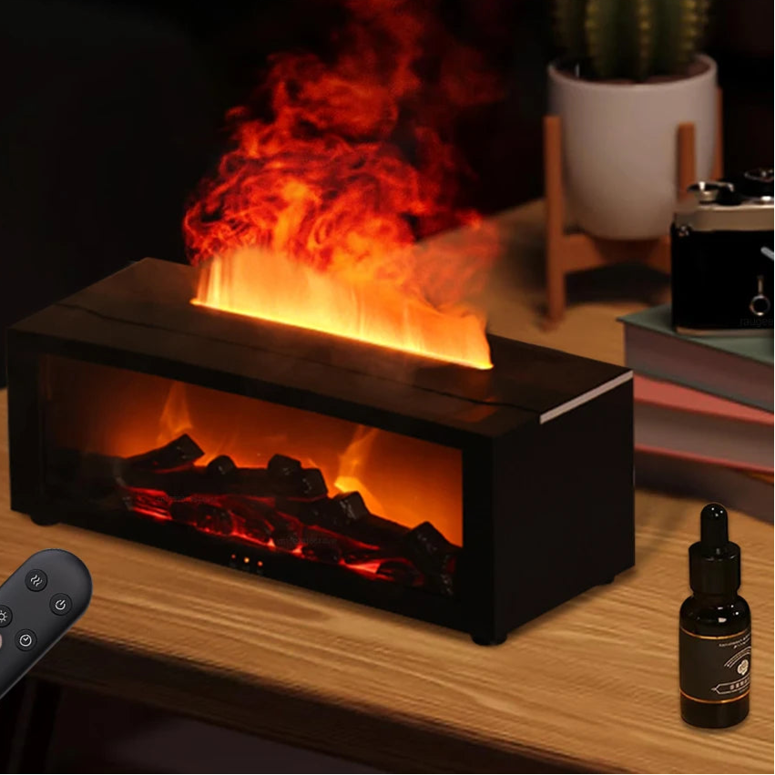 Flame Aroma Diffuser with Night Light